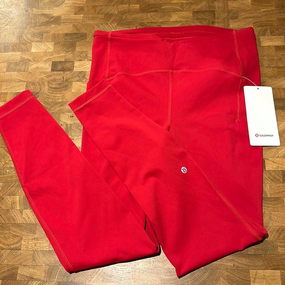 lululemon athletica Pants - Lululemon Women Swift Speed High Rise Tight 28” Dark Red size 10 New